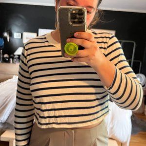 Karla Welch x Levis striped crop top